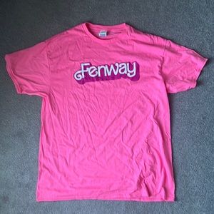 Pink Barbie themed Fenway shirt